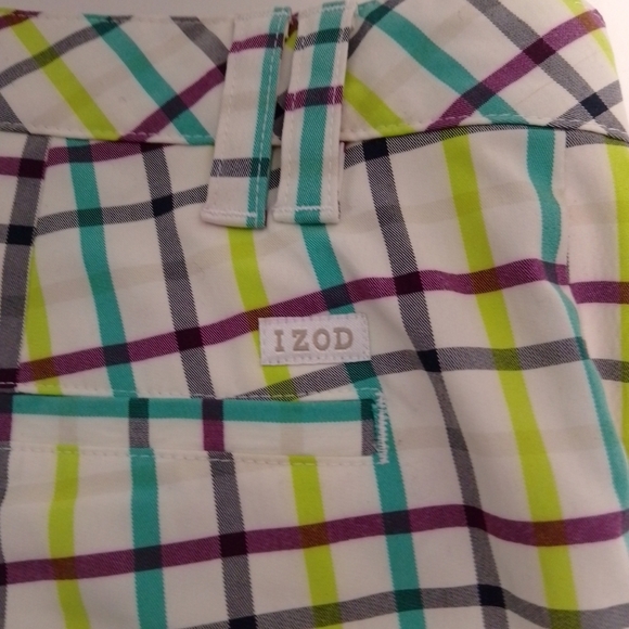 Izod men neon green and purple golf shorts size 38 - Picture 6 of 8